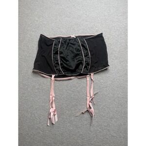 Victoria's Secret VTG Sexy Little Things Satin Skirt Garter Lingerie Medium Bows